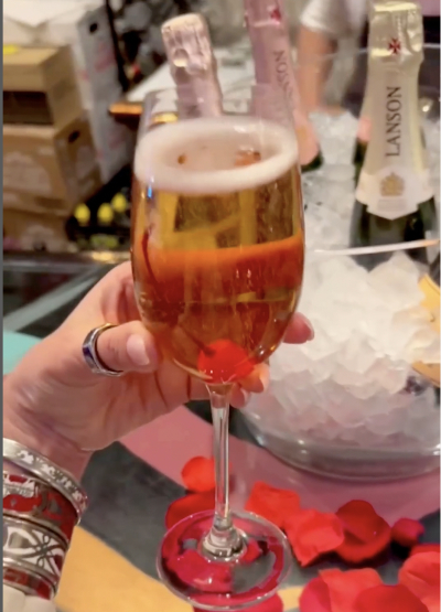 Valentine’s Day toasts at Chinois On Main in Santa Monica, California